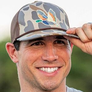 Burlebo Retro Mallard Duck Camo Rope Mesh Trucker Snapback